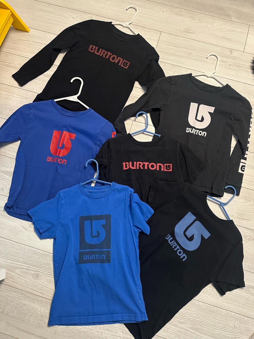 Burton Kids Lot of 6 shirts. Size 8